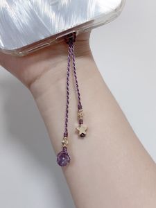 Exquisite New Chinese Style Mobile Phone Chain Pendant Couple Keychain Alloy U Disk Bag Decorative Hanging Ornament