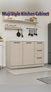 【READY STOCK】Kitchen Cabinet Wooden Storage Cabinet Modern Pantry Cabinet Kitchen Cupboard Sideboard Kitchen Organizer Home Furniture Multipurpose Storage Cabinet Dining Room Cabinet Living Room Furniture Malaysia Contemporary Design Large Storage