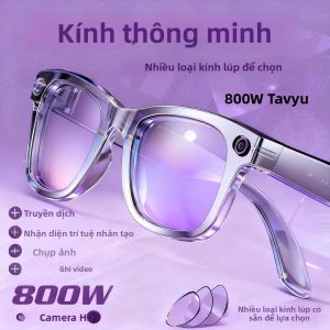 Kính Thông Minh 800W Tích Hợp Camera Nhận Diện Ảnh AI Gọi Điện Thoại Dịch Thuật Bằng Giọng Nói Kính Râm Dành Cho Nam Và Nữ Quay Video