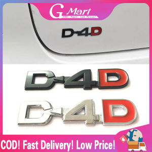 ⭐【LazTop Seller】【DRD Logo】 3D Zinc Alloy D4D Car Emblem Badge Decals Car Sticker for Toyota COROLLA RAV4 Camry CROWN PRIUS REIZ VIOS HIGHLANDER Prado DRD-Letter-Sticker