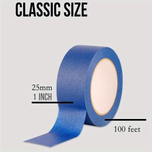 100 feet * 1in Blue Painters Tape 2 inches Wide Bulk Original Blue Masking Tape
