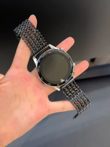 Huawei Watch D2 Metal Mesh Stainless Steel Magnetic buckle Strap+frame case For Huawei Watch D2 2in1