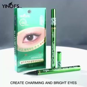 YINOFS (พร้อมส่ง) อายไลเนอร์ หัวเมจิ ขวดสีเเขียว เป็นหัวแปรงเล็ก กันน้ำ กันเหงื่อ กรีดง่ายติดทนนาน NO.2699