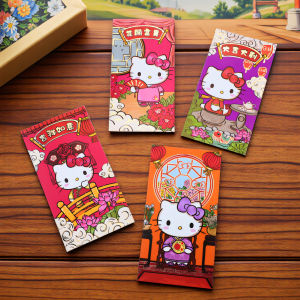 2026 New HelloKitty Cute Space Kitty Cat Red Envelope Sticker New Year Cartoon Children Creative Lucky Money Envelope