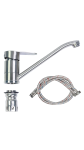 Vòi xả nước lavabo nóng lạnh thân dài Inox 304 Hobby Home Decor VRM3