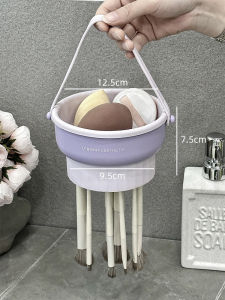 Hộp Đựng Chổi Trang Điểm Đa Năng Đồ Đựng Đồ Để Bàn Chậu Rửa Chổi Trang Điểm Sắp Xếp Đồ Dùng Làm Đẹp Tủ Đựng Đồ Dùng Gia Đình