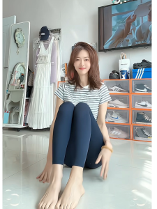 Slimming Yoga Pants for Women Casual Sports Outerwear Elastic High Waist Sweat Absorbent Quick Dry Ice Skin Female Fitness