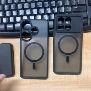 Case For Xiaomi 17T 15T Pro Magnetic Wireless Charging Soft TPU Frame Translucent Matte Hard Plastic Shockproof Phone Back Cover