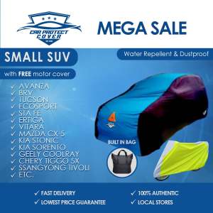 Car Cover for SMALL SUV -Avanza/Brv/Tucson/Ecosport/Stafe/Ertiga/Vitara/Mazda Cx5/Stonic/Sorento/Coolray/Tiggo/Tivoli