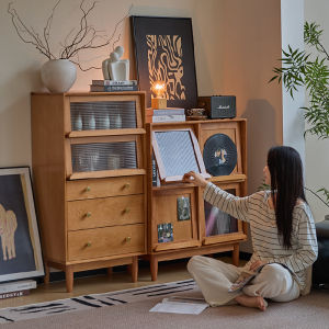 Living Room Storage Display Side Cabinet