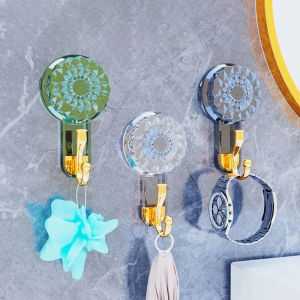 High Quality Suction Cup Hook Non Punching Strong Vacuum Bathroom Waterproof Suction Cup Hook Bathroom Kitchen Accessories