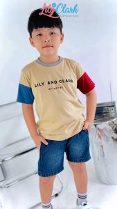 Lily And Clark Kaos Anak Laki-Laki Warna Cream combine - KLC100