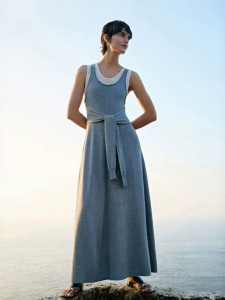 edition | Summer Fake Two-Piece Strap Vest Dress
