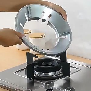 Nipiin Windproof High Efficiency Gas Stove Cover Energy-Saving Cover Heat Insulation Pot Rack Wind Shield 4/5/8 Holes Universal Type