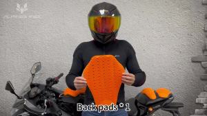 Motorcycle Armor Pads CE Certified Jacket Insert Back Protector Thicken High Elasticity Rider Armor Back Spine Protective Pad