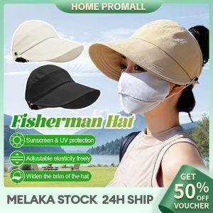 Fashion Women Hat Sun Visor Hat Ladies Casual UV Protection Large Rim Beach Hats Fisherman Caps Bucket Hat Foldable Outdoor Hiking Camping Beach Cap 遮阳帽