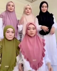 Hijab HUSNA bergo zoya ropel jersey zara