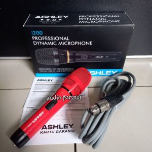 MIC KABEL ASHLEY i200 MICROPHONE DYNAMIC ORIGINAL ASHLEY I 200