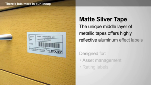 BROTHER Heat Shrink Tubing ท่อหดความร้อน HSE HSE-611E HSE-621E HSE-631E HSE-651E HSE-661E ยาว 1.5 m ของแท้ สีเหลือง