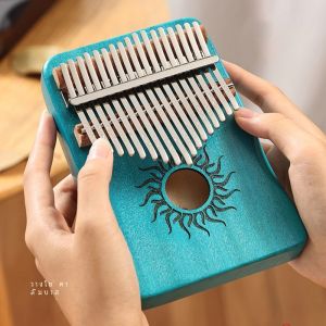 Hluru 17 21 คีย์ Kalimba เปียโนนิ้วมือ Kalimba Thumb คีย์บอร์ดเปียโนเครื่องดนตรี Mbira สําหรับ Beginner Music Lover ของขวัญ