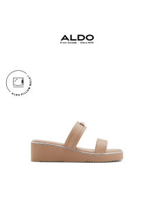 ALDO Thick Heel Sandals Summer New Open Toe Women Versatile Strap Beach Fashionable Ladies Artificial Leather Footwear