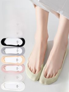 Miiow | Womens Boat Socks Ice Silk No Show Breathable Antibacterial Anti Odor Dry Comfortable Non Slip Long Lasting Nylon Short Socks