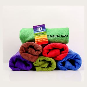 Paket Kain Lap Microfiber Mobil Isi 6 Pcs Warna Cleaning Cloth Dapur