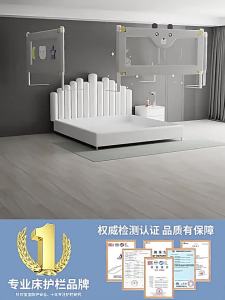No-Assembly Bed Rail Baby Anti-Fall Crib Guardrail Barrier Bedside Bed Anti-Drop Child Guardrail Barrier