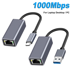 1000Mbps Ethernet Adapter USB 3.0 Type C to RJ45 Network Card Android USB Lan Internet Cable For MacBook PC Windows XP 7 8 10