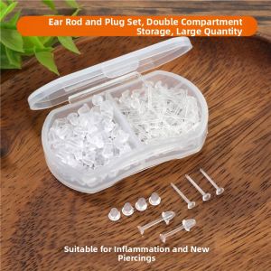 JIUDUOLAN | Transparent Invisible New Piercing Anti-Block Earrings