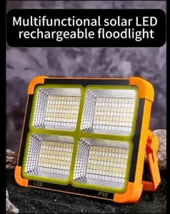 【MAX】Lampu Tenaga Surya Emergency 1000W IP67 Tahan Air Lampu Tenaga Surya Tahan Air untuk Pencahayaan Darurat Hemat Energi Cocok untuk Outdoor Camping dan Aktivitas Luar Ruangan【3 Tahun Garansi】