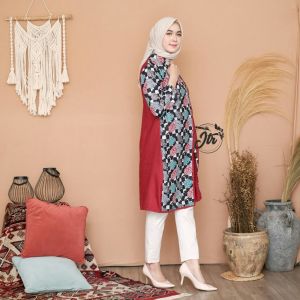 Atasan Tunik Wanita Batik Outfit Terbaru Dianara