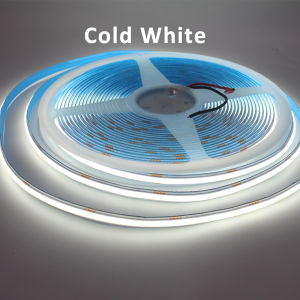 MJJC | 24V COB LED Strip Light 320LEDs/m High Brightness Flexible Ribbon Linear Light Warm Cold White FCOB Lamp Tape for Room Decor