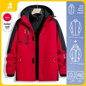 Mexican | Three-in-One Warm Fleece Thickened Windproof Waterproof Jacket