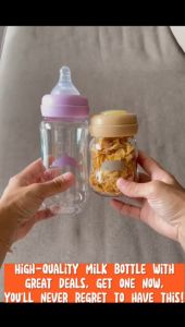 US Baby Premium Glass Bottle(Wide Neck) Baby Milk Bottle Botol Susu Kaca BPA-FREE Anti-Colic Bottle