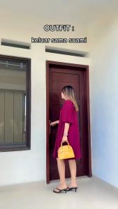 Nasara Daily Dress Pendek Polos Crinkle Airflow Deadora Tunik Kekinian Midi Dress terbaru