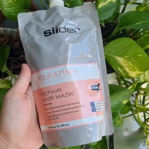 Kem ủ tóc hấp phục hồi Slider Keratin - 500ml chính hãng