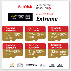 SanDisk Micro SD Card Extreme /128GB/256GB/512GB/1TB/2TB A2  U3 Read 190Mb/S Write 130Mb/s SanDisk Micro Storage Phone