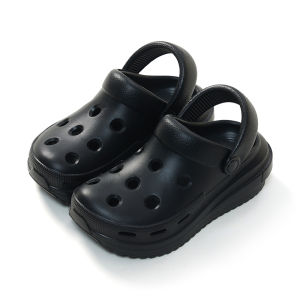 Womens Summer Home Outdoor Beach Sports Anti-slip Flip Flops Heightening Clog Shoes Couple Walking Sensation EVA Material