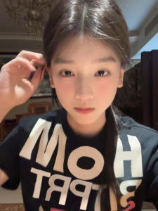 Áo Thun Tay Ngắn Cổ Tròn Dáng Rộng Mùa Hè Phong Cách Hàn Quốc Thường Ngày Thời Trang Nữ Tay Ngắn in Họa Tiết Màu Tương Phản Cổ Điển Mỹ