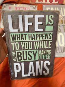 WALL DECOR FOR HOME/ BUSINESS ETC WITH MOTIVATIONAL MESSAGE