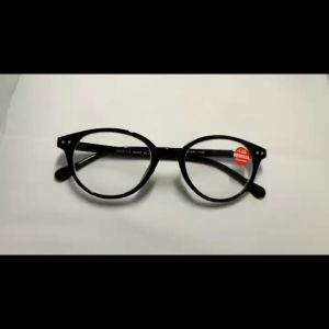 Kacamata Minus Antiradiasi Ukuran -0.50 sampai -4.00 Frame Oval Full Bingkai Ringan Kokoh Warna Hitam Lensa Bening Untuk PRIA WANITA - COD