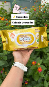 Khăn Ướt Em Bé Không Mùi NUNA Gold 100 Miếng/Bao | An Toàn Dịu Nhẹ