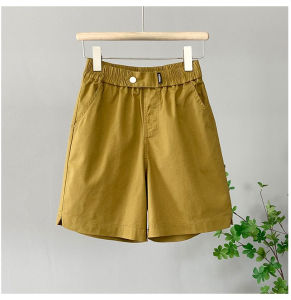 Pure Cotton Straight Leg Short Pants Womens Summer New Loose Slimming Large Size Casual Sports Thin Straight Short Pants