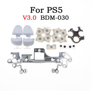 1Set For PS5 BDM-010/020/030 V1 V2 V3 Controller Trigger Buttons L1 R1 L2 R2 with Spring+Silicone Conductive Pad+Conductive Film