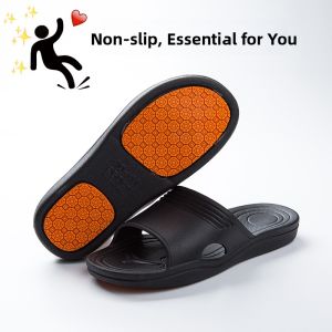 Non-Slip Slippers for Pregnant Women And Elderly People Bathroom Bathing Summer New Style EVA Home Slippers Men Women