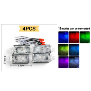 For Audi A1 8X A3 8V 8Y A4 B8 B9 A5 8T A6 C6 C7 C8 A7 A8 D3 D4 D5 Q2 Q3 8U F3 Q5 8R FY Q7 4L 4M Car Footwell Lights Accessories