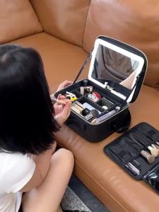 LIUZHE | Túi Đựng Trang Điểm Gương Cao Cấp