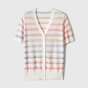 Breathable Lyocell Soft Comfortable Womens Summer Knitted Cardigan