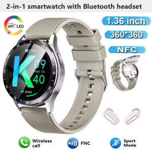 For Huawei 2025 X10 New 2-in-1 Smart Watch with Earbuds Smart Watch TWS Bluetooth Headset Health Monitor Sports Clock